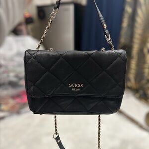 GUESS Quilted Black Crossbody Bag